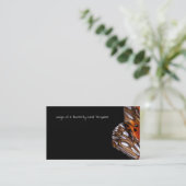 Butterfly Business Card Template Wing Photography Visitekaartje (Staand voorkant)