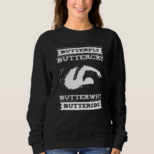 Butterfly Buttercry ButterWhy - Swimmer Design Trui