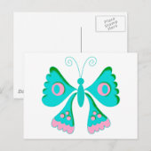 Butterfly Butterflies Kinder stuks Briefkaart (Voorkant / Achterkant)