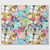 Butterfly Butterflies Pattern Cadeaupapier (Vlak)
