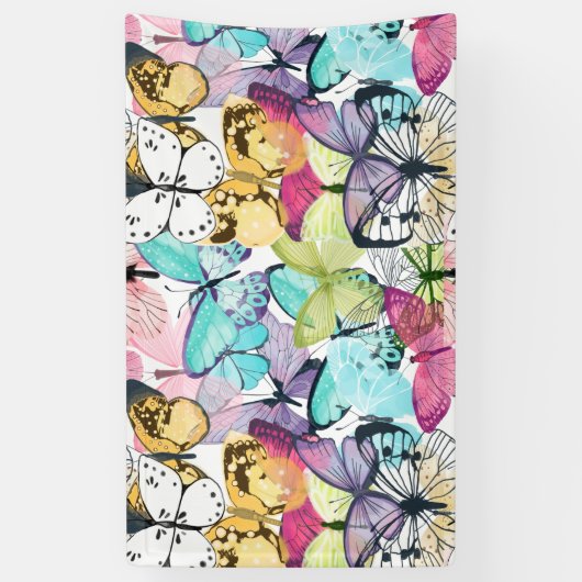 Butterfly Butterflies Pattern Spandoek (Verticaal)