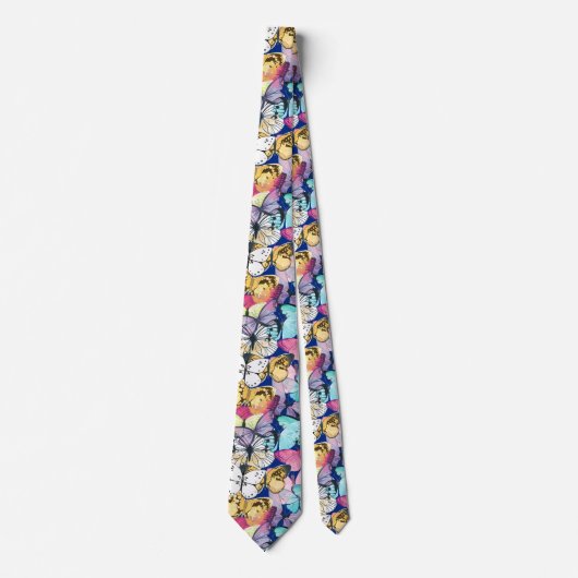 Butterfly Butterflies Pattern Stropdas (Voorkant)