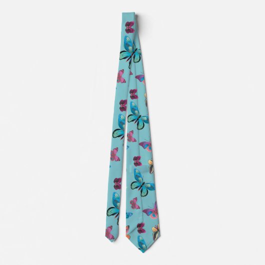 Butterfly Butterflies Pattern Stropdas (Achterkant)