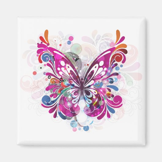 Butterfly ~ Butterflies Sjabloon aanpassen Magneet (Voorkant)