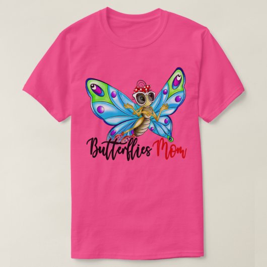 Butterfly Butterfly mama Butterflies Bandana Lover T-shirt (Design voorkant)