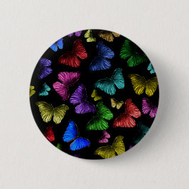 Butterfly Butterfly Ronde Button 5,7 Cm