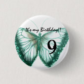 Butterfly Button aanpassen Het is mijn verjaardag (Voorkant)