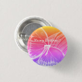 Butterfly Button aanpassen Het is mijn verjaardag (Voorkant /achterkant)