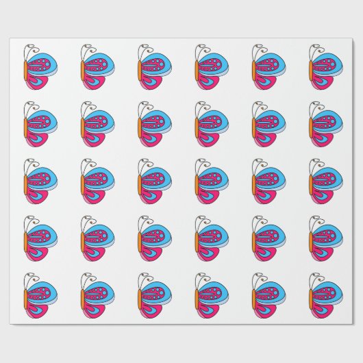 Butterfly Cadeaupapier (Vlak)