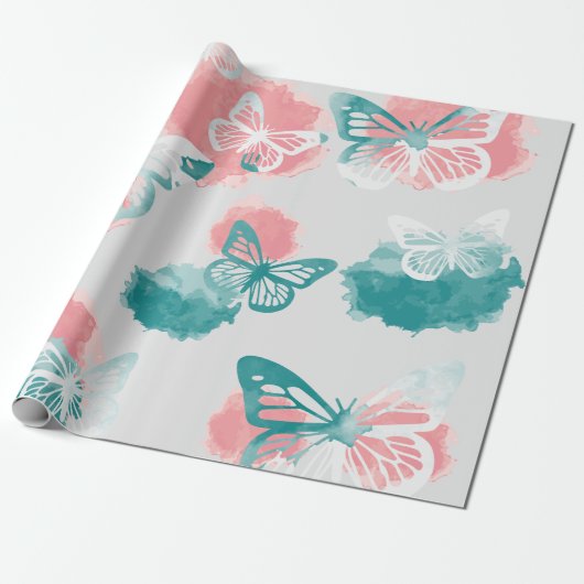 Butterfly Cadeaupapier (Uitgerold)