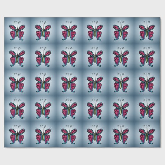 Butterfly Cadeaupapier (Vlak)