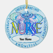 Butterfly caduceus nurse  keramisch ornament (Voorkant)