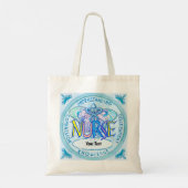 Butterfly caduceus-verpleegkundige tote bag (Achterkant)
