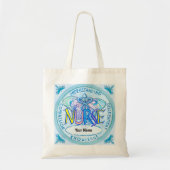 Butterfly caduceus-verpleegkundige tote bag (Voorkant)