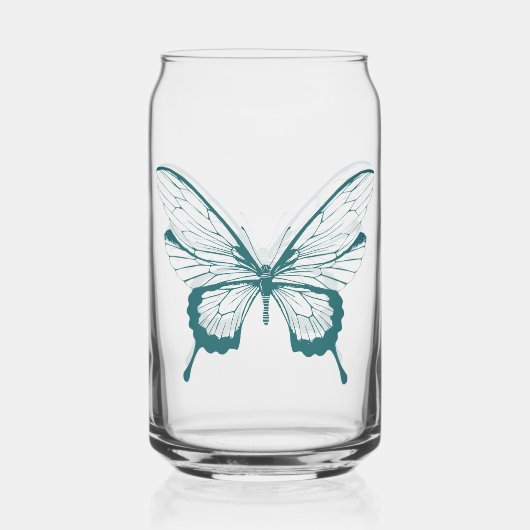 Butterfly Can Glass Blikvorm Glas (Voorkant)