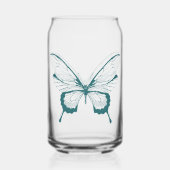 Butterfly Can Glass Blikvorm Glas (Achterkant)