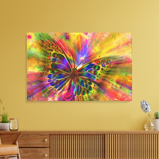 Butterfly Canvas Afdruk (Insitu (Woonkamer))