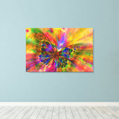 Butterfly Canvas Afdruk (Insitu (Houten vloer))