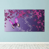 Butterfly Canvas Afdruk (Insitu (Houten vloer))