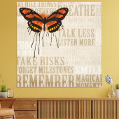 Butterfly Canvas Afdruk (Insitu (Woonkamer))