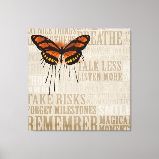 Butterfly Canvas Afdruk (Voorkant)