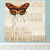 Butterfly Canvas Afdruk (Insitu (Houten vloer))