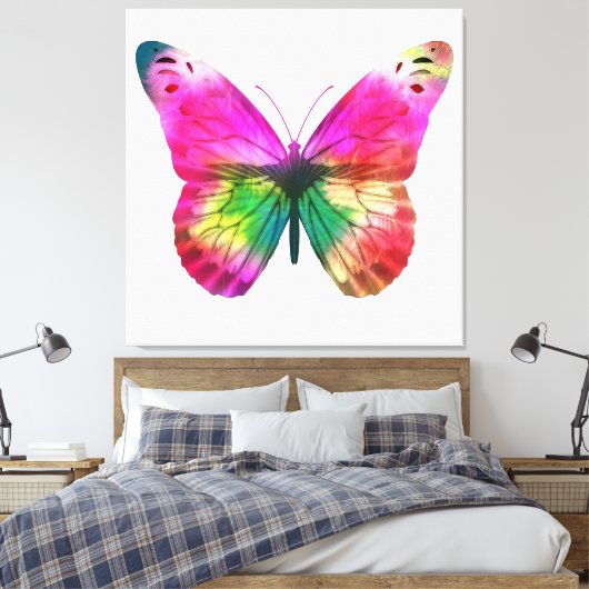 Butterfly Canvas Afdruk (Insitu (Slaapkamer))