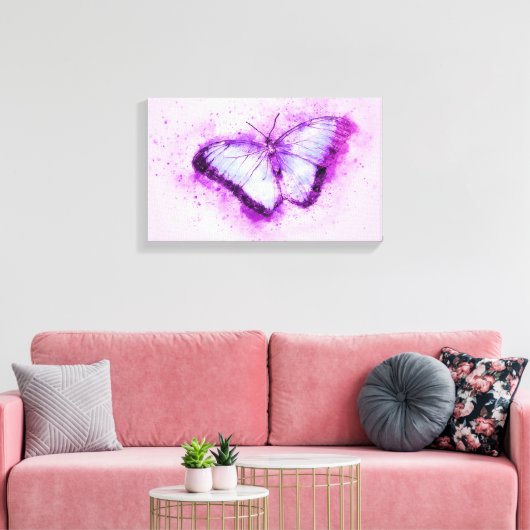 Butterfly Canvas Afdruk (Insitu (Woonkamer))