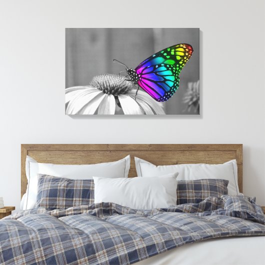Butterfly Canvas Afdruk (Insitu (Slaapkamer))