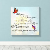 Butterfly Canvas Afdruk (Insitu (Houten vloer))