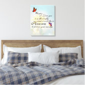 Butterfly Canvas Afdruk (Insitu (Slaapkamer))
