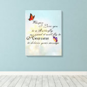 Butterfly Canvas Afdruk (Insitu (Houten vloer))