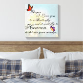 Butterfly Canvas Afdruk (Insitu (Slaapkamer))