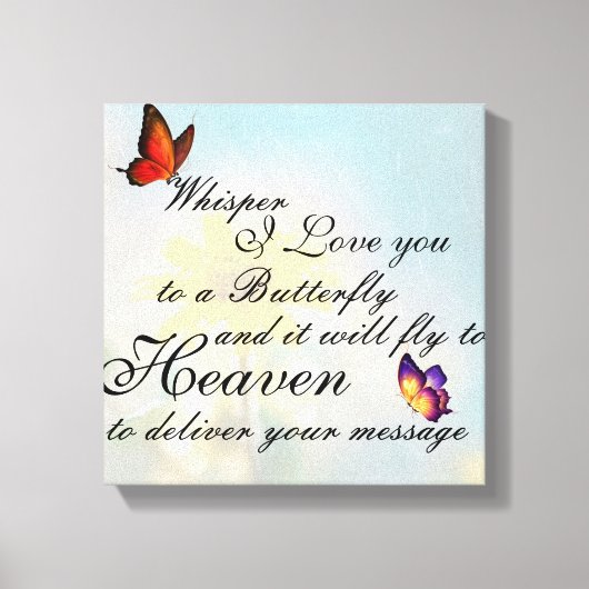 Butterfly Canvas Afdruk (Voorkant)