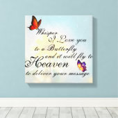 Butterfly Canvas Afdruk (Insitu (Houten vloer))
