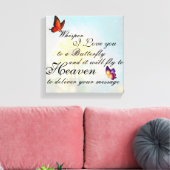 Butterfly Canvas Afdruk (Insitu (Woonkamer))