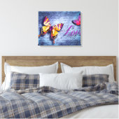 Butterfly Canvas Afdruk (Insitu (Slaapkamer))