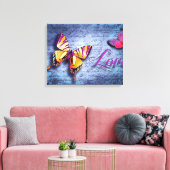 Butterfly Canvas Afdruk (Insitu (Woonkamer))