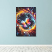 Butterfly Canvas Afdruk (Insitu (Houten vloer))