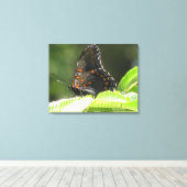 butterfly canvas afdruk (Insitu (Houten vloer))