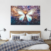 Butterfly Canvas Afdruk (Insitu (Slaapkamer))
