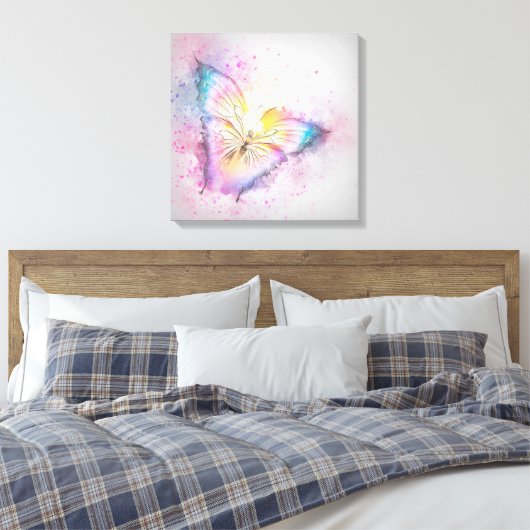 Butterfly Canvas Afdruk (Insitu (Slaapkamer))