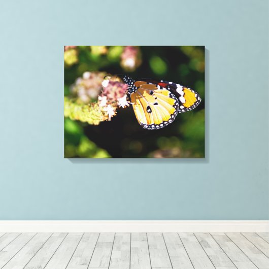 Butterfly Canvas Afdruk (Insitu (Houten vloer))