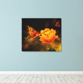 Butterfly Canvas Afdruk (Insitu (Houten vloer))