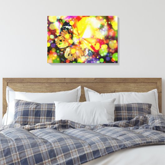 Butterfly Canvas Afdruk (Insitu (Slaapkamer))