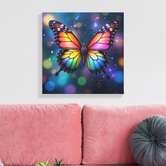 Butterfly Canvas Afdruk (Insitu (Woonkamer))