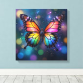 Butterfly Canvas Afdruk (Insitu (Houten vloer))