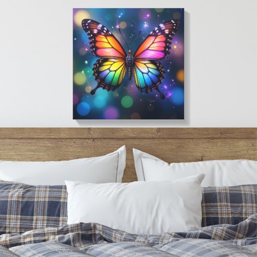 Butterfly Canvas Afdruk (Insitu (Slaapkamer))