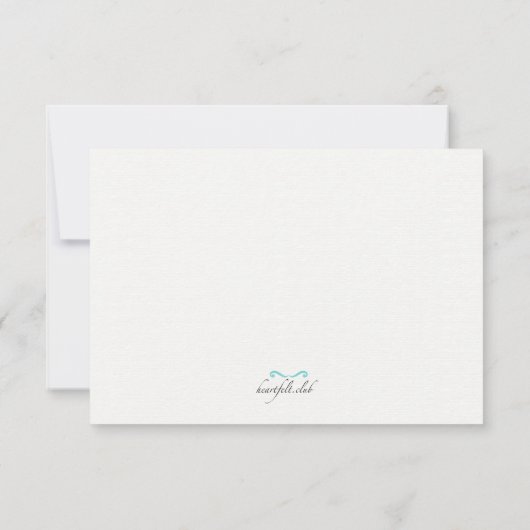 Butterfly Canvas-reactiekaart Kaart (Achterkant)