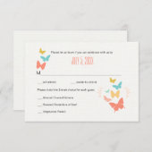 Butterfly Canvas-reactiekaart Kaart (Voorkant / Achterkant)